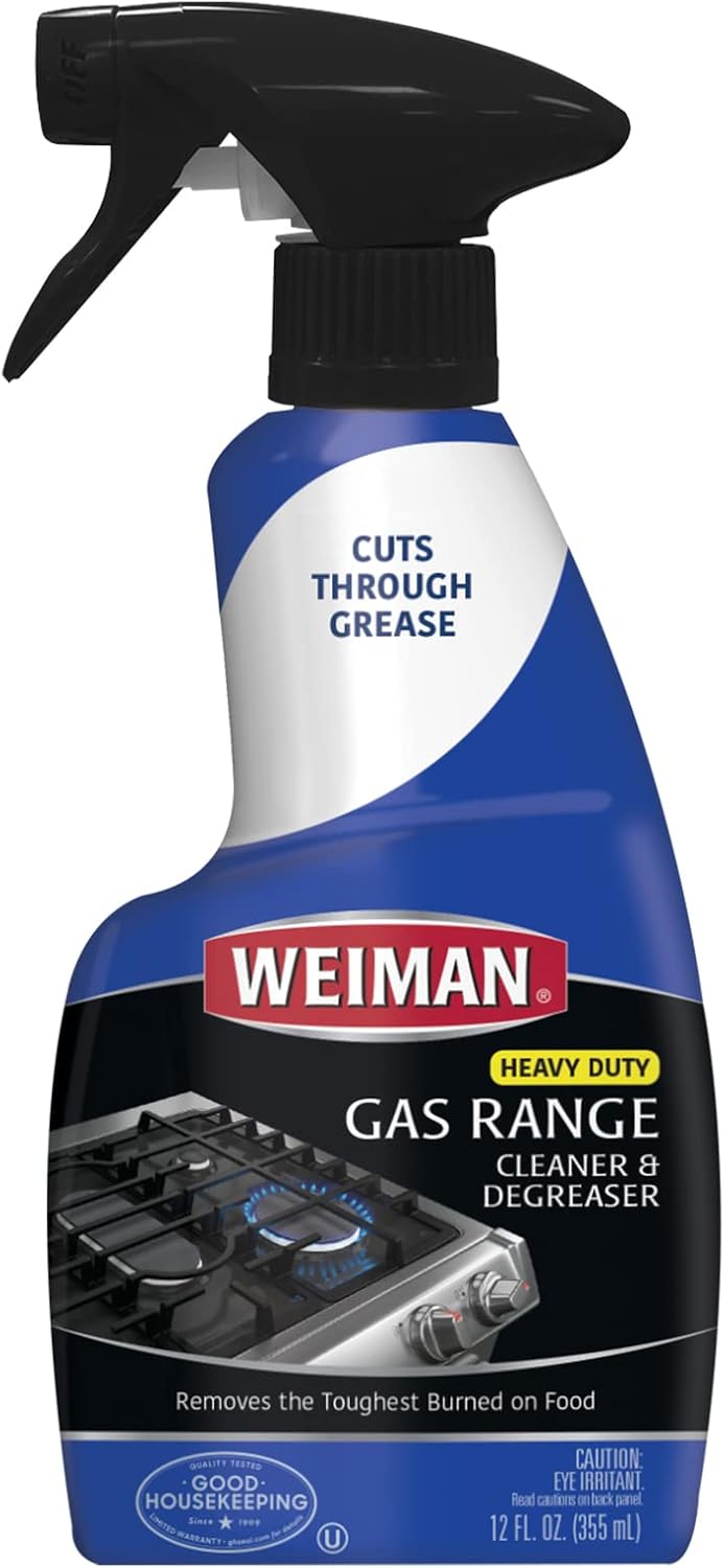 Weiman Gas Range Cleaner and Degreaser, Single, Lemon, 1 Count