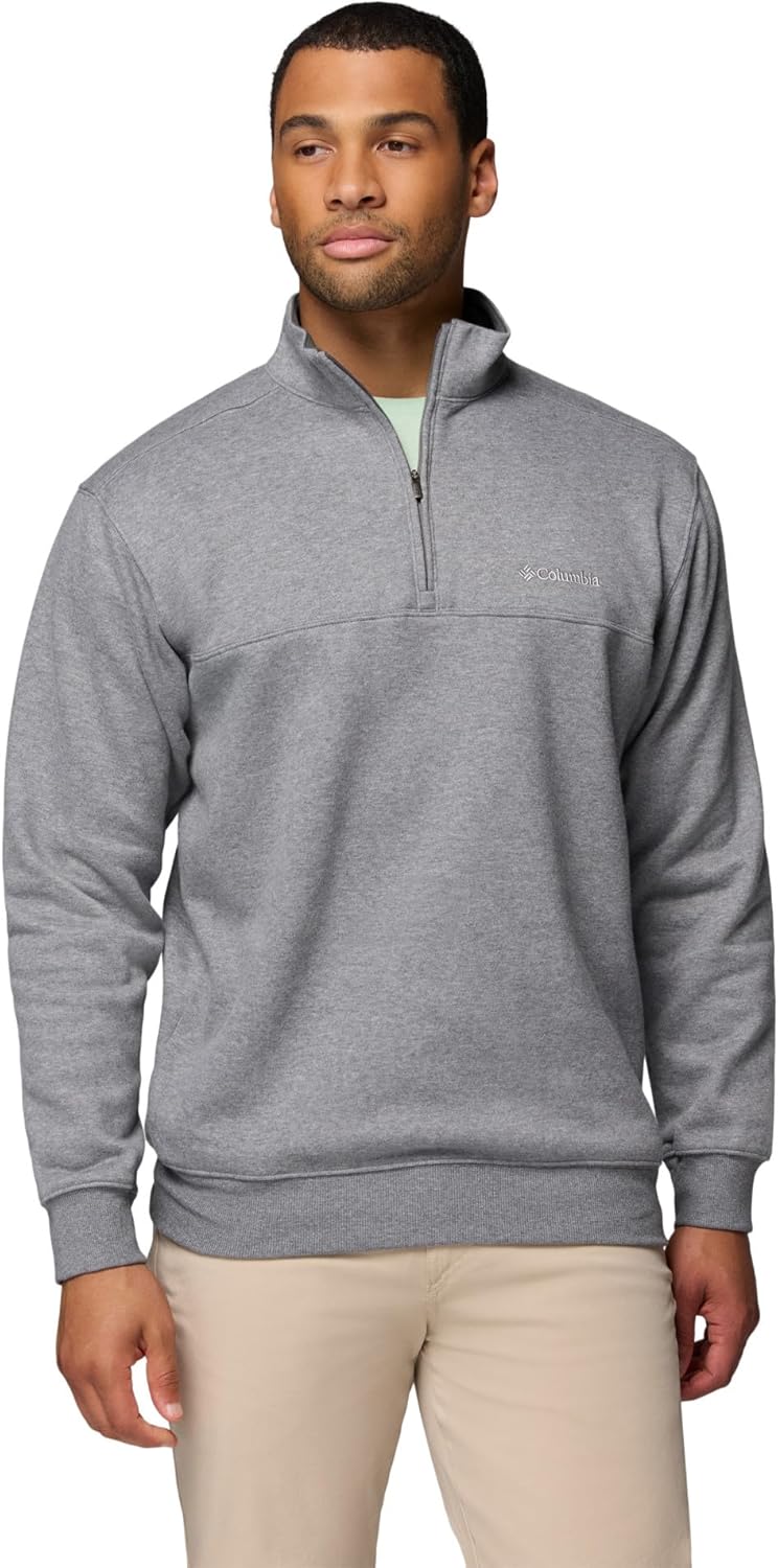 Mens Hart Mountain II Half Zip Fleece Jacket, Charcoal Heather, Small