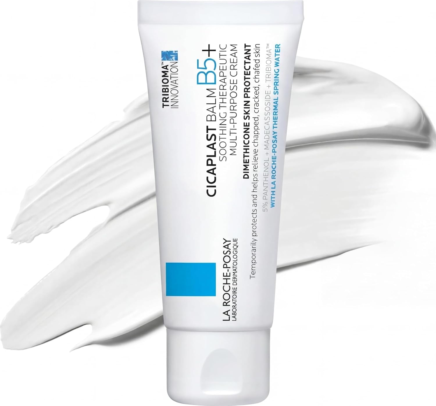 La Roche-Posay Cicaplast Balm B5, Healing Ointment and Soothing Therapeutic Multi Purpose Cream for Dry & Irritated Skin, Body and Hand Balm, Baby Safe, Fragrance Free