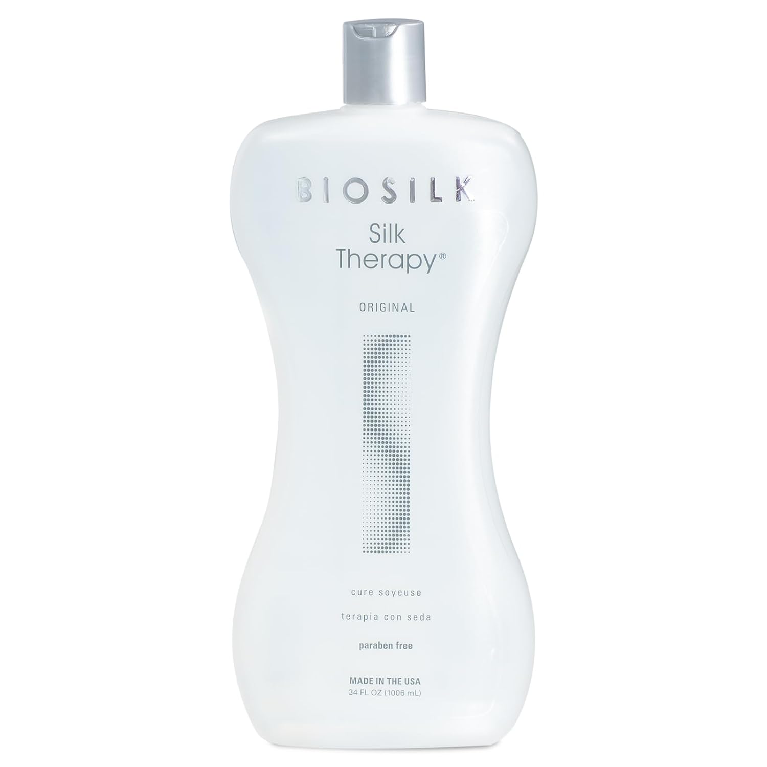 Silk Therapy Original, Reconstructing Leave-In Hair Treatment, Adds Shine, Smooths & Prevents Split Ends, Sulfate-Free, Paraben-Free, Cruelty-Free, 34 Oz