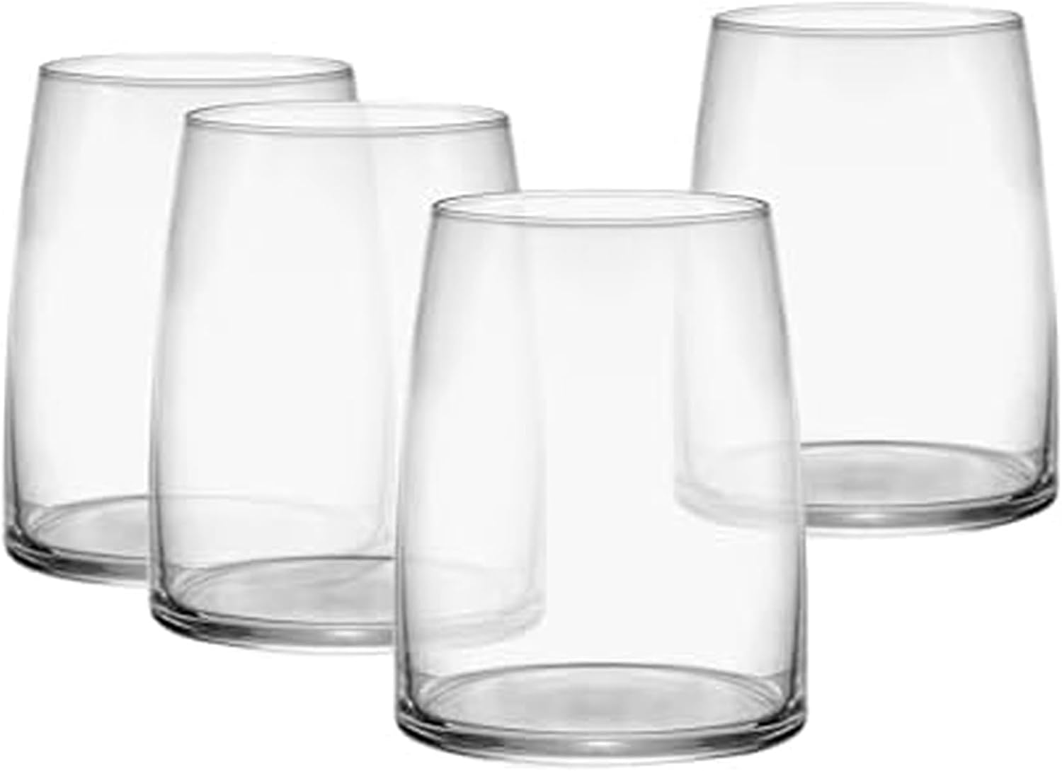 Cora Double Old Fashioned Whiskey Glasses, Set Of 4, 14 ounces