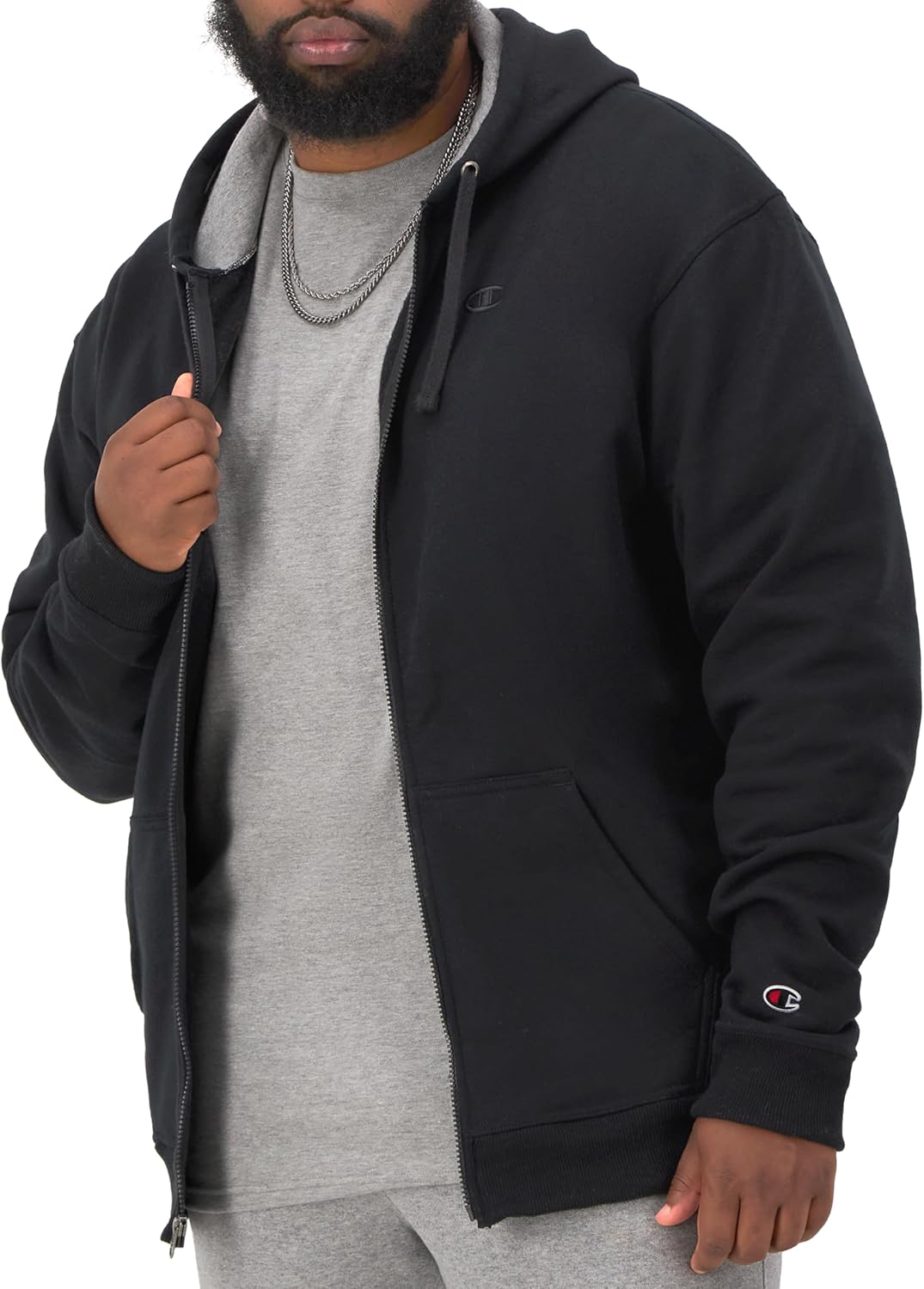 Champion Men's Zip-Up Hoodie, Zip-Up Hoodie Sweatshirt for Men (Reg. or Big & Tall)