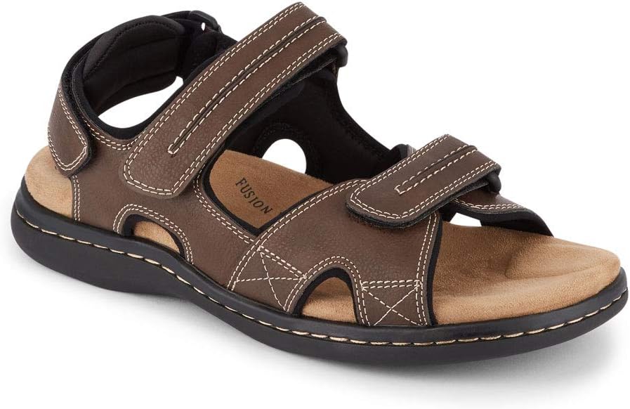 Mens Newpage Outdoor Sport Sandals for Men - Memory Foam Comfort & Adjustable Straps, Briar, 10