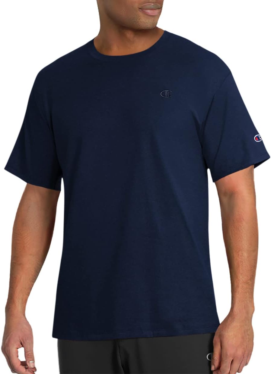 mens Classic Jersey Tee Shirt, Navy, Large US