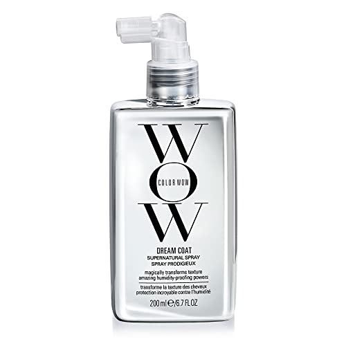 COLOR WOW Dream Coat Supernatural Spray, Anti-Humidity Frizz Control and Heat Protectant for Glassy, Shiny Hair