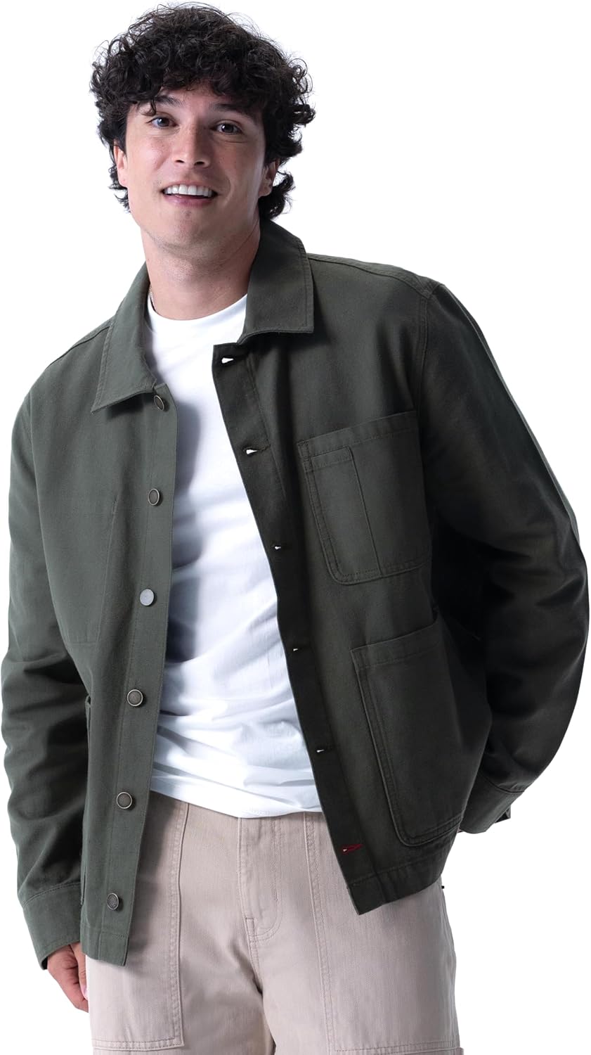 Men's Utility Chore Coat, Olive, Large