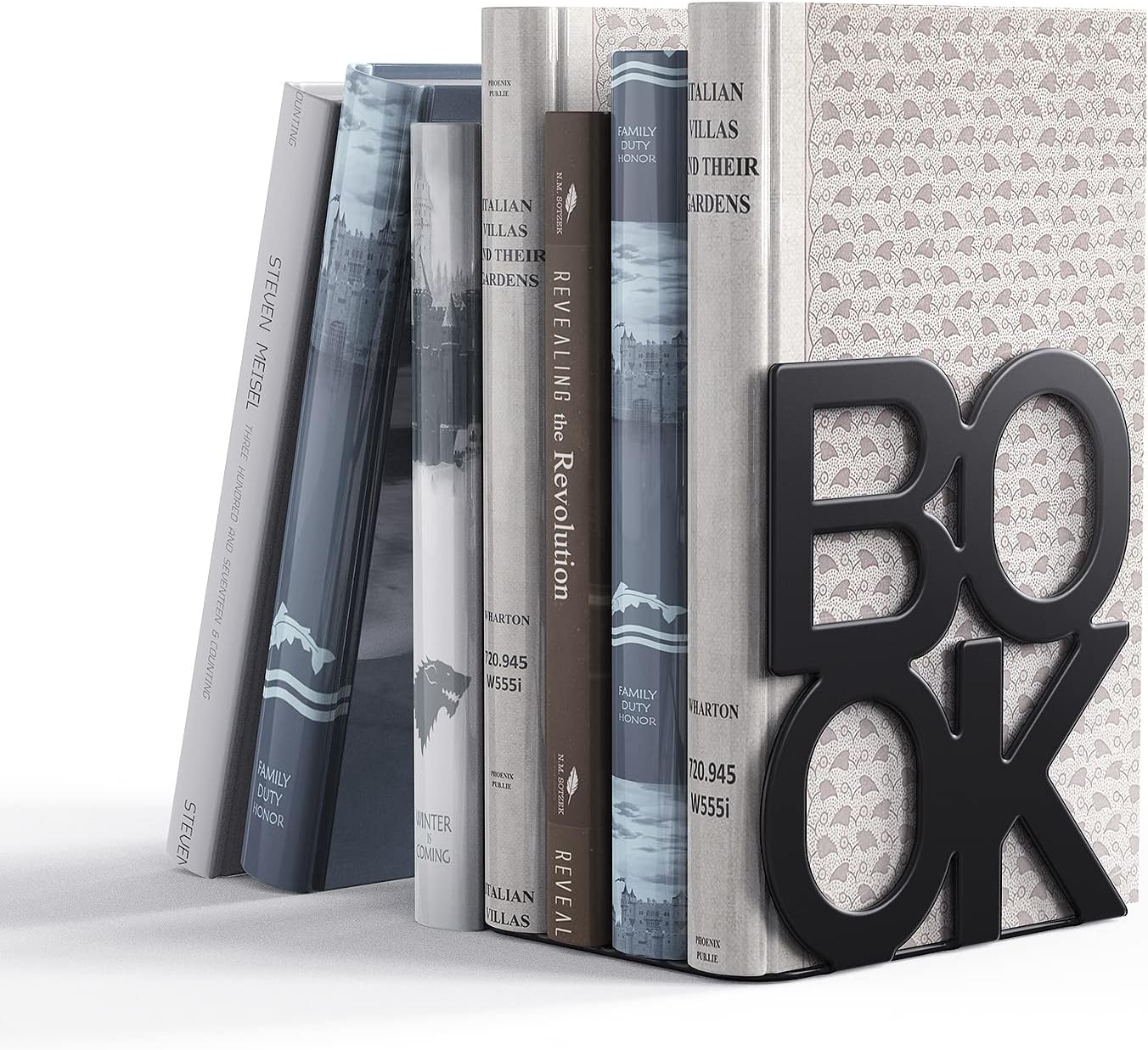 Book Ends,BookEnds Supports for Bookrack Desk,Bookend are Used for Books, Unique Appearance Design,Heavy Duty