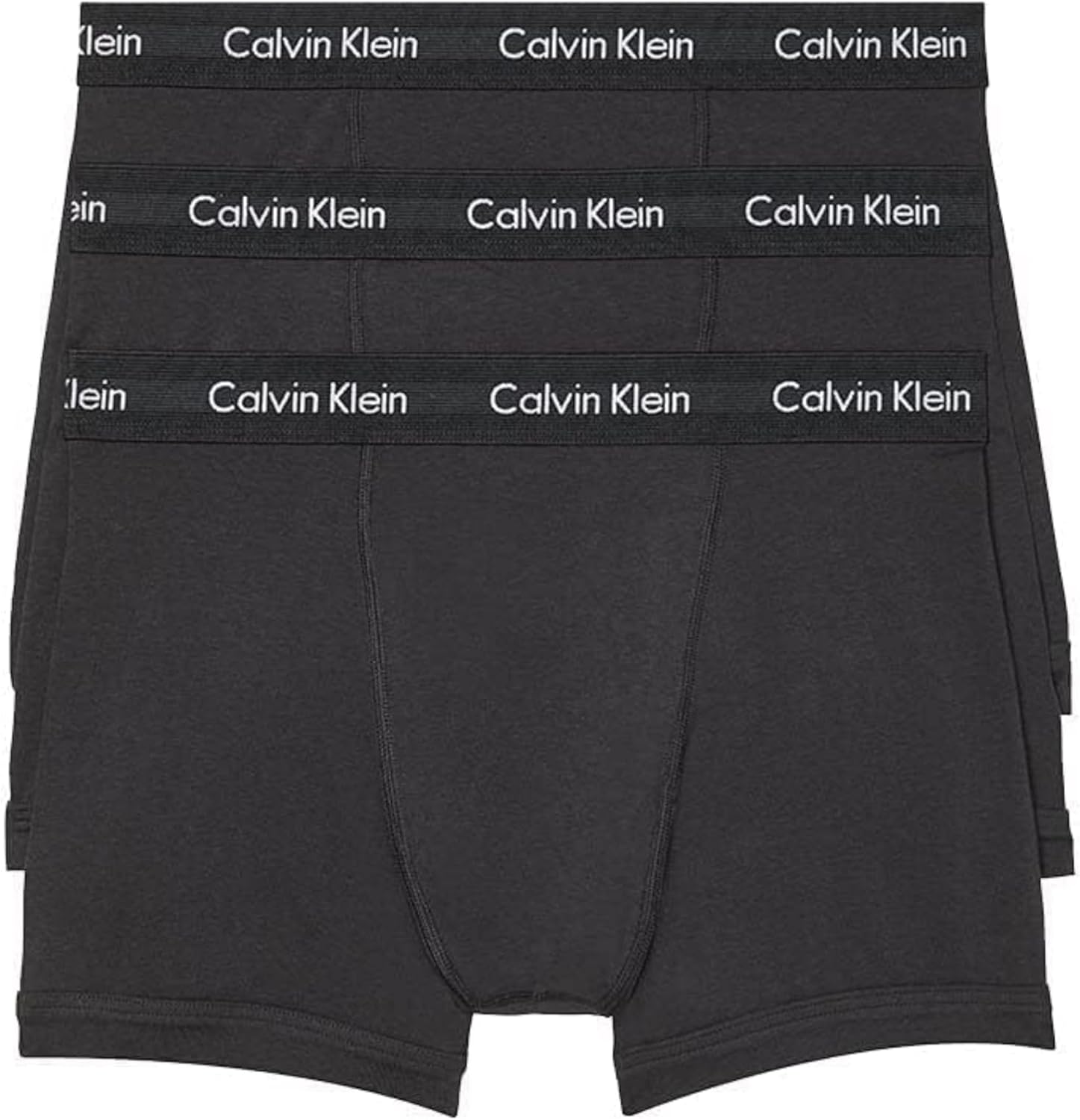 Men's Cotton Stretch 3-pack Boxer Brief, 3 Black, Large