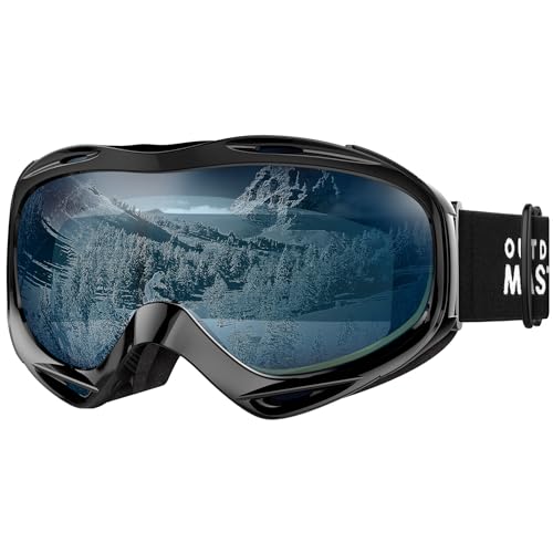 OutdoorMaster OTG Ski Goggles, Snowboard Goggles for Men, Women & Youth | Over Glasses Ski Goggles with Anti-fog UV400 Protection, Helmet Compatibility, and a Soft TPU Frame for Snow Sports.