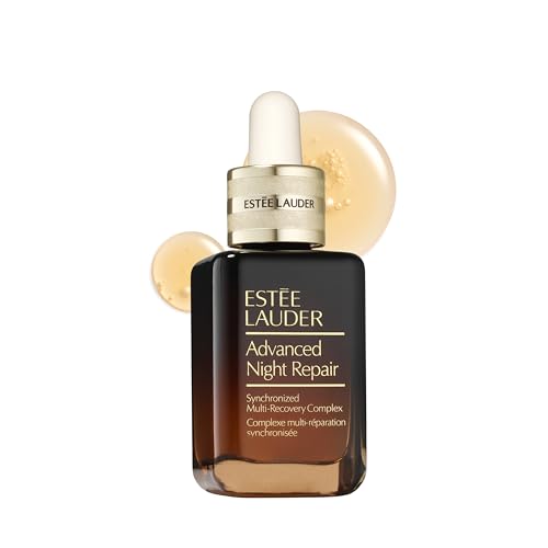 Advanced Night Repair Face Serum Synchronized Multi-Recovery Complex with Hyaluronic Acid & Peptides| Anti Aging & Hydrating, 1 Fl Oz