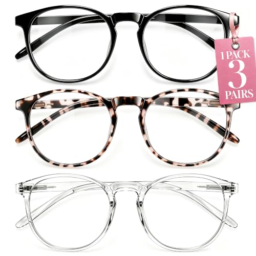 IBOANN Blue Light Blocking Glasses for Women - 3 Pack