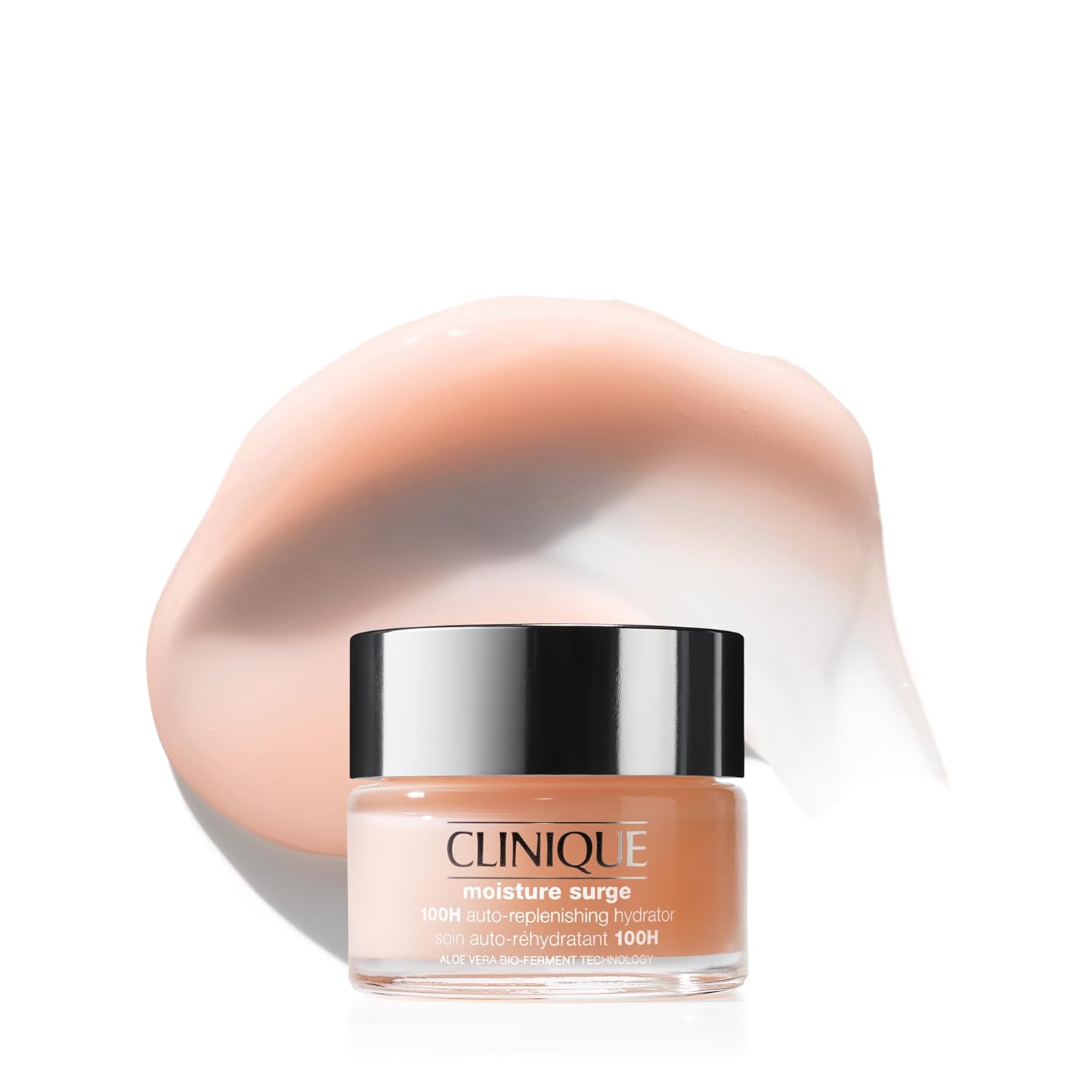Clinique Moisture Surge 100H Auto-Replenishing Hydrator Oil Free Face Moisturizer | With Hyaluronic Acid, Aloe Bioferment and Vitamins C + E | For All Skin Types | Hydrating + Moisturizing
