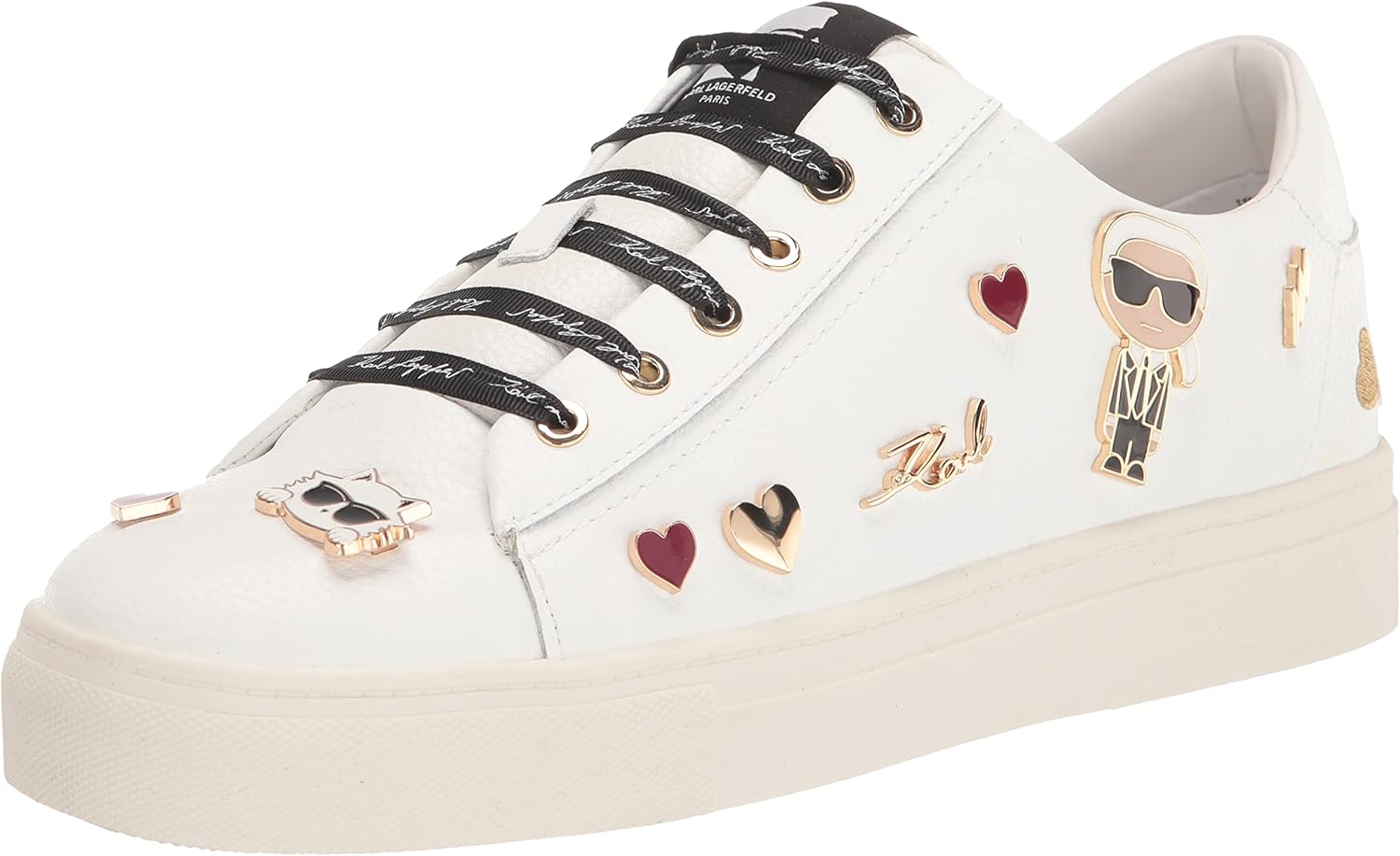 Karl Lagerfeld Women's Cate Pins Lace Up Sneaker