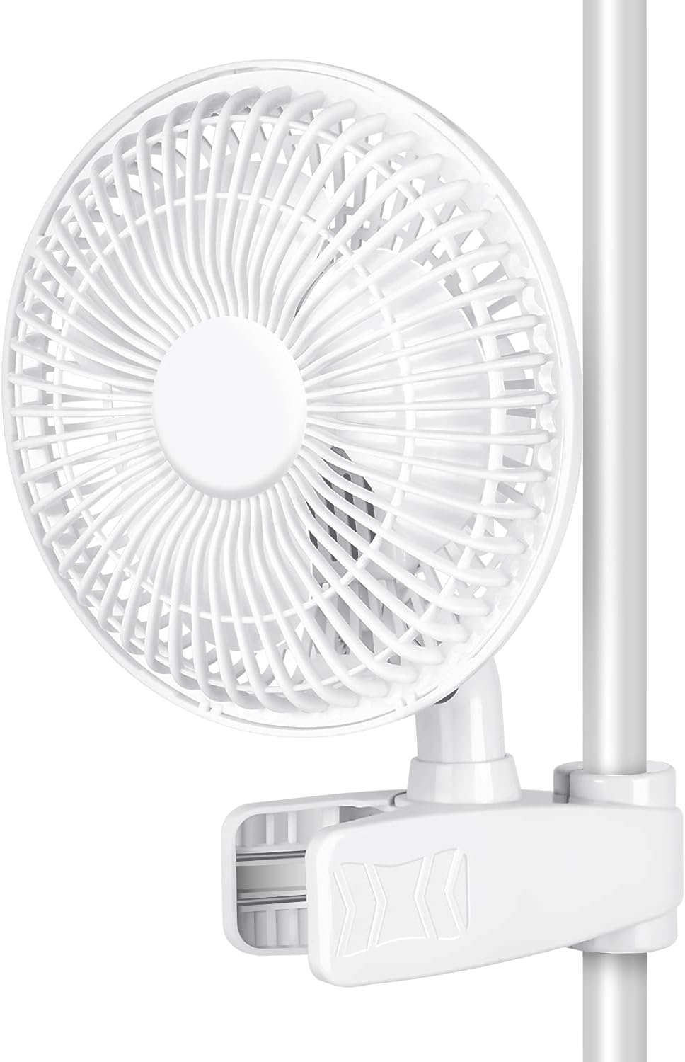 HealSmart Clip Fan, 6-Inch Grow Tent Fan, Monkey Fan, Wall Mount Fan with Adjustable 90° Angles, 15W, 2-Speeds Control, 1 Pack