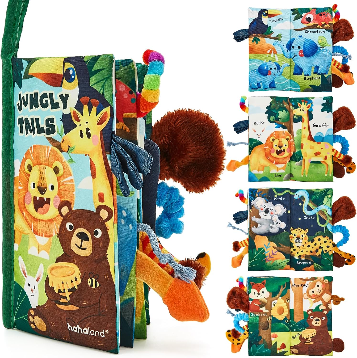 Baby Books 0-6 Months,Infant Tummy Time Toy Sensory Toys 6 to 12 Months Touch Feel Book Travel Toy Gifts for Boy Girl 0-3 Month Baby Shower Birthday Easter Basket Stuffers (Single)