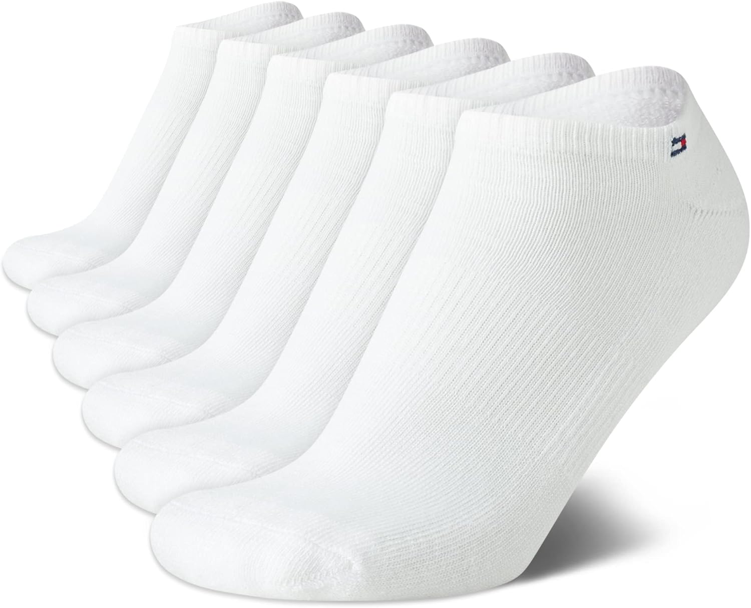 Tommy Hilfiger Womens No Show Socks - 6 Pack Cotton Blend Cushioned Low Cut Socks for Women for Sneakers and Loafers
