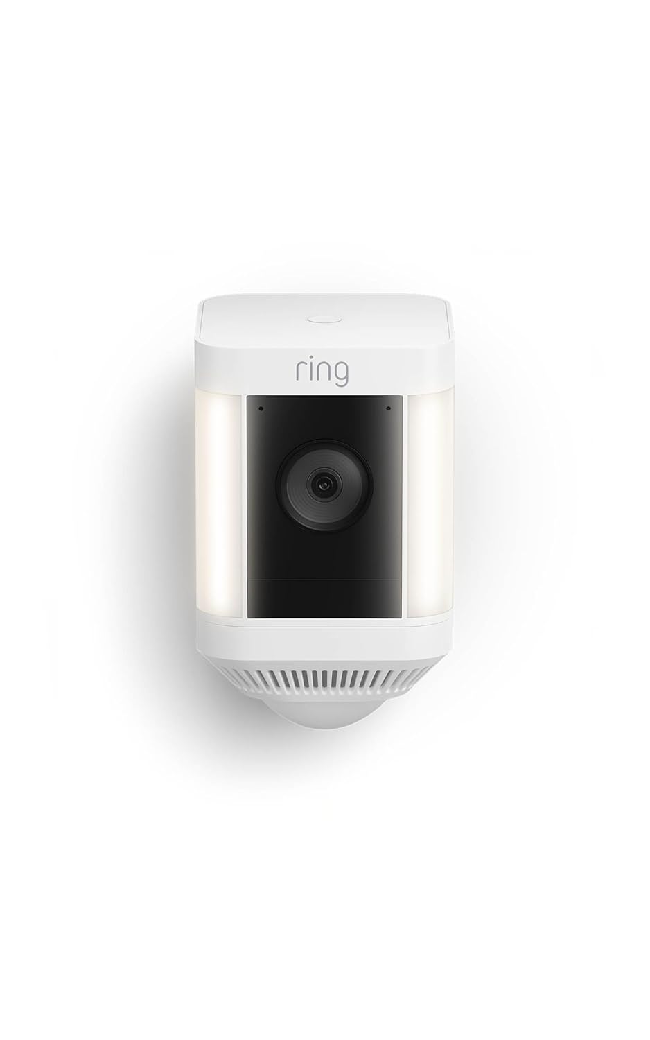 Spotlight Cam Plus, Solar | Two-Way Talk, Color Night Vision, and Security Siren (newest model) - White
