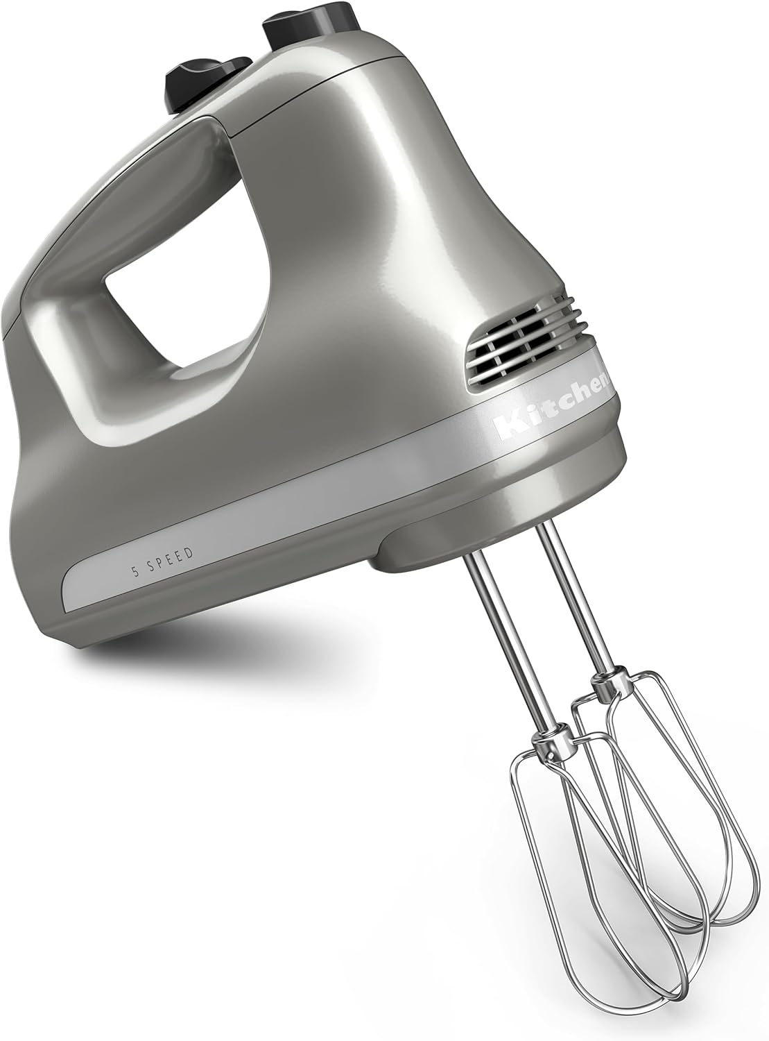 KitchenAid 5-Speed Ultra Power Hand Mixer, Plastic - KHM512, Contour Silver