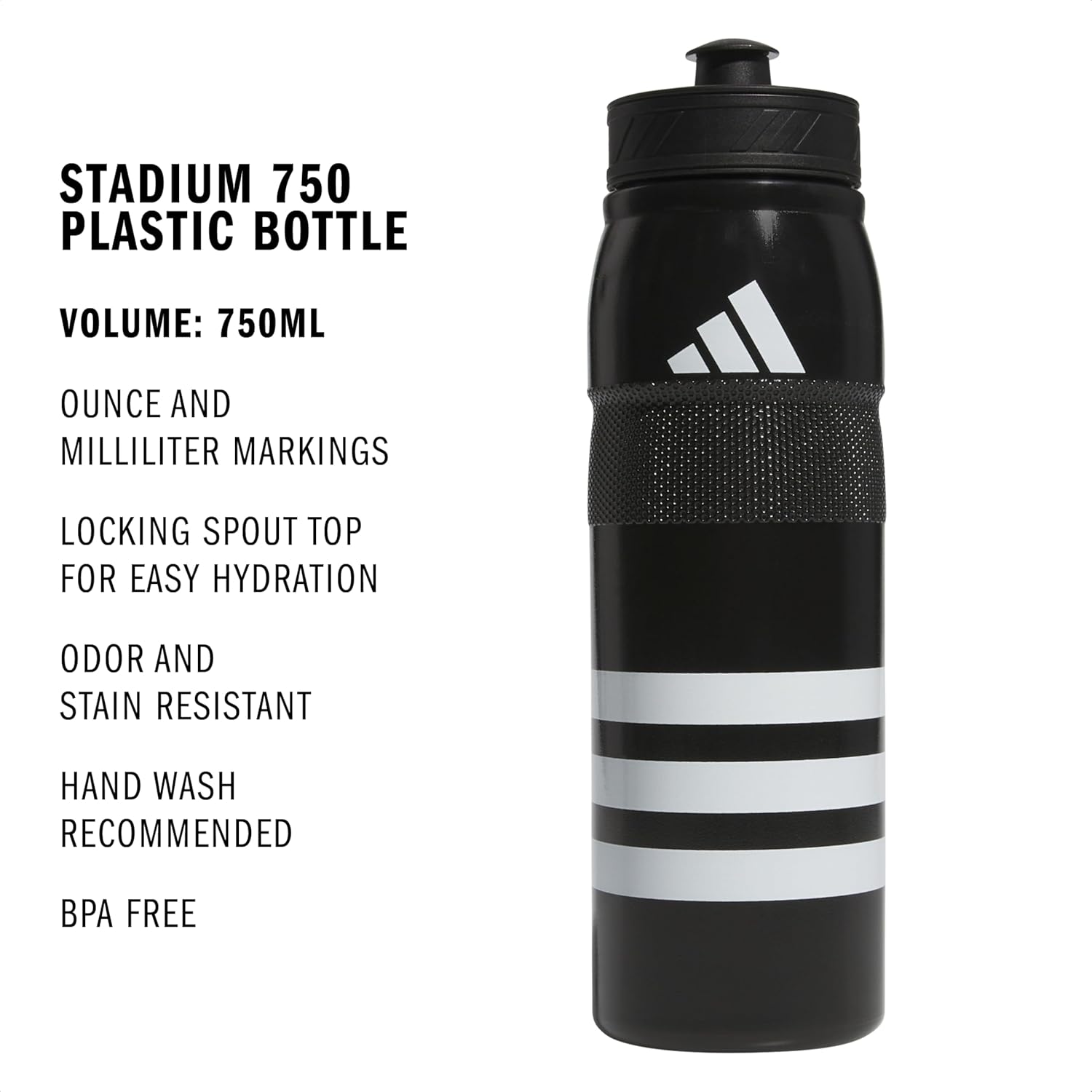 Stadium Squeeze Water Bottle 26 oz (750 mL) Sport Cap