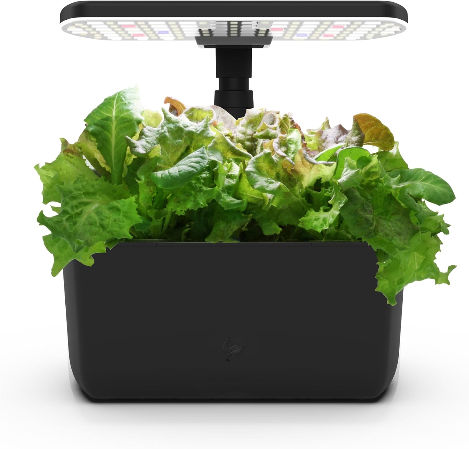 Harvest Lite in Black, Soil-Free Indoor Hydroponic Garden with LED Grow Light for Year-Round Gardening of up to 6 Herbs and Vegetables