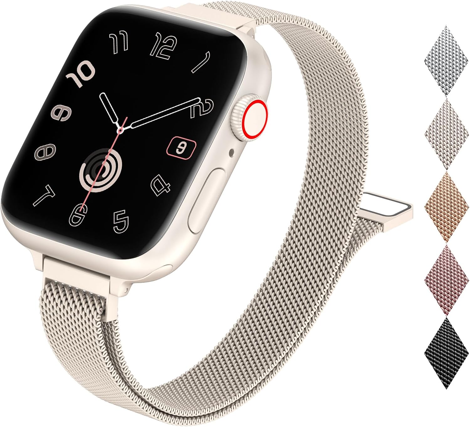 MARGE PLUS Slim Milanese Magnetic Loop Compatible with Apple Watch Bands