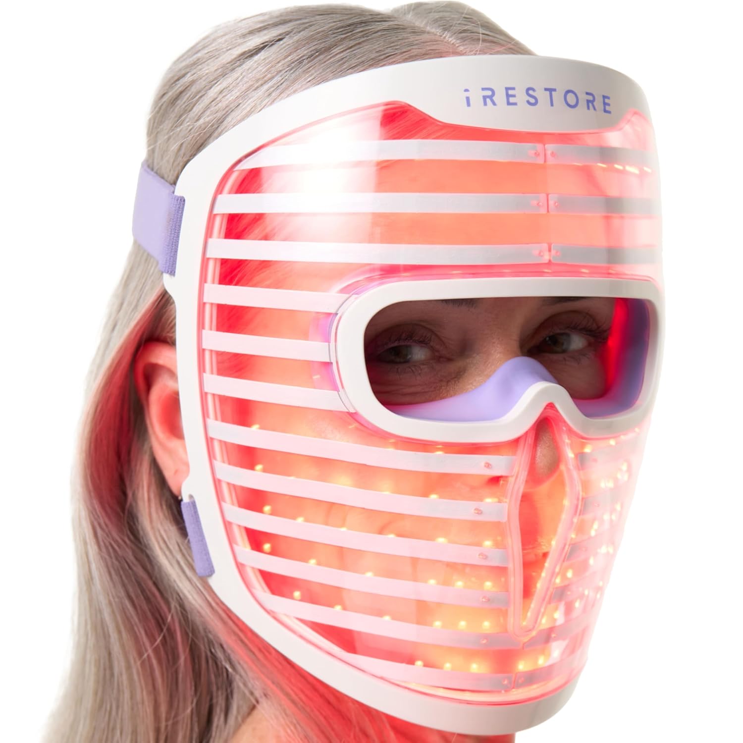 LED Face Mask for Youthful Skin, Red Light Therapy for Face, Red, Blue & Infrared Therapy for Wrinkles, Fine Lines, Dark Spots with 360 LEDs, Skincare Device for Women & Men