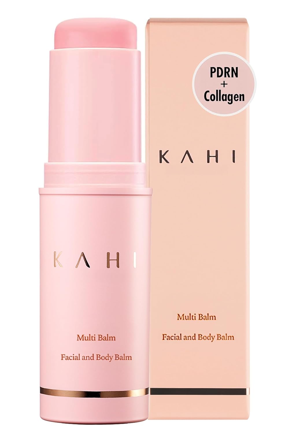 KAHI Wrinkle Bounce Multi Balm Stick | PDRN Collagen Wrinkle Stick | Korean Skin Care |All-in-One Hydrating Lip Balm Eye Cream Neck Cream Make Up Base & Face Mist Moisture Balm