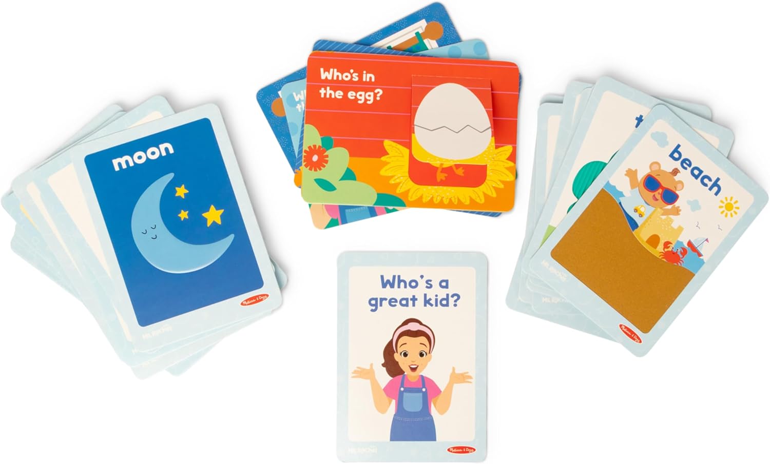 Melissa & Doug® Ms. Rachel™ First Words Textured Sensory Flashcards Preschool Learning Toy for Boys, Girls - FSC Certified