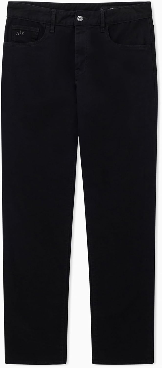 Armani Exchange Men's J13 Comfort Slim Denim Jeans, Black, 28W x 30L Short