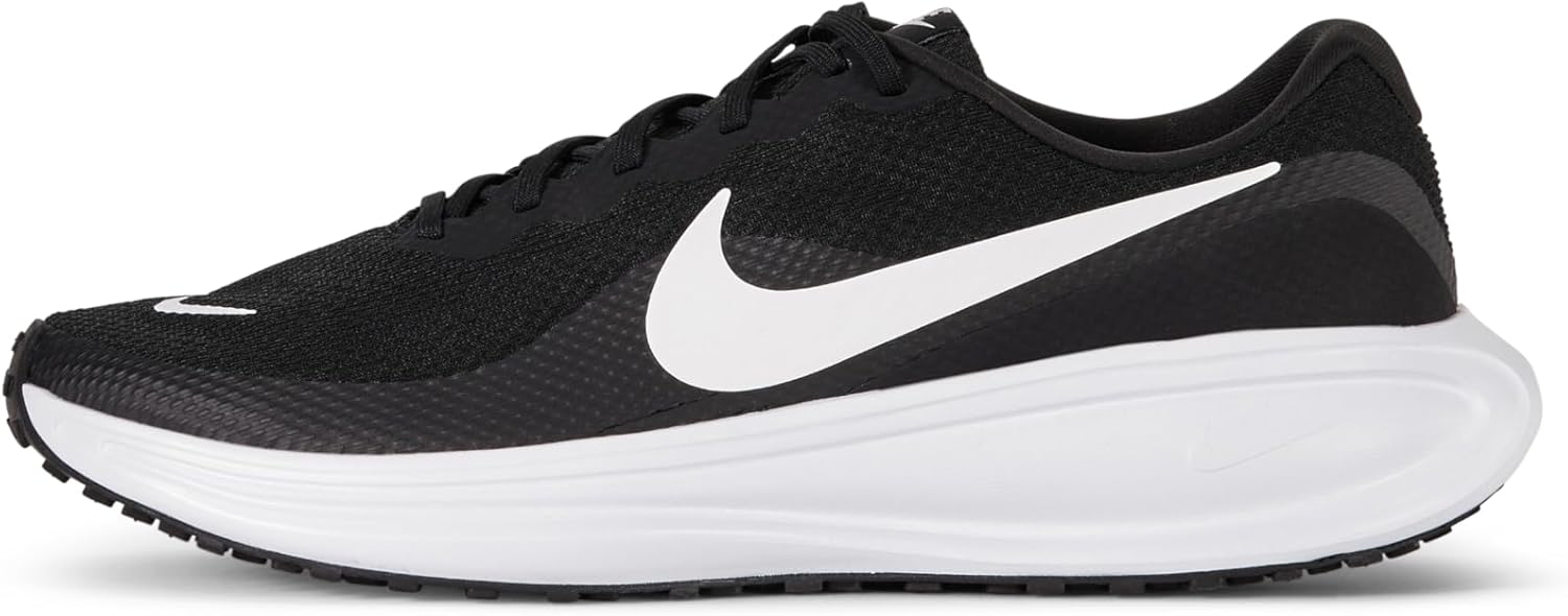 Nike Men's Revolution 8 Road Running Shoes, Black/White-Black, 11