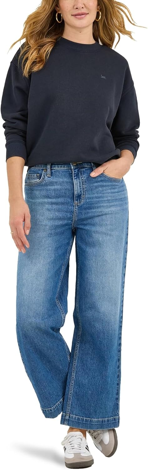 Lee Womens Legendary 26" Wide Leg Crop Jean