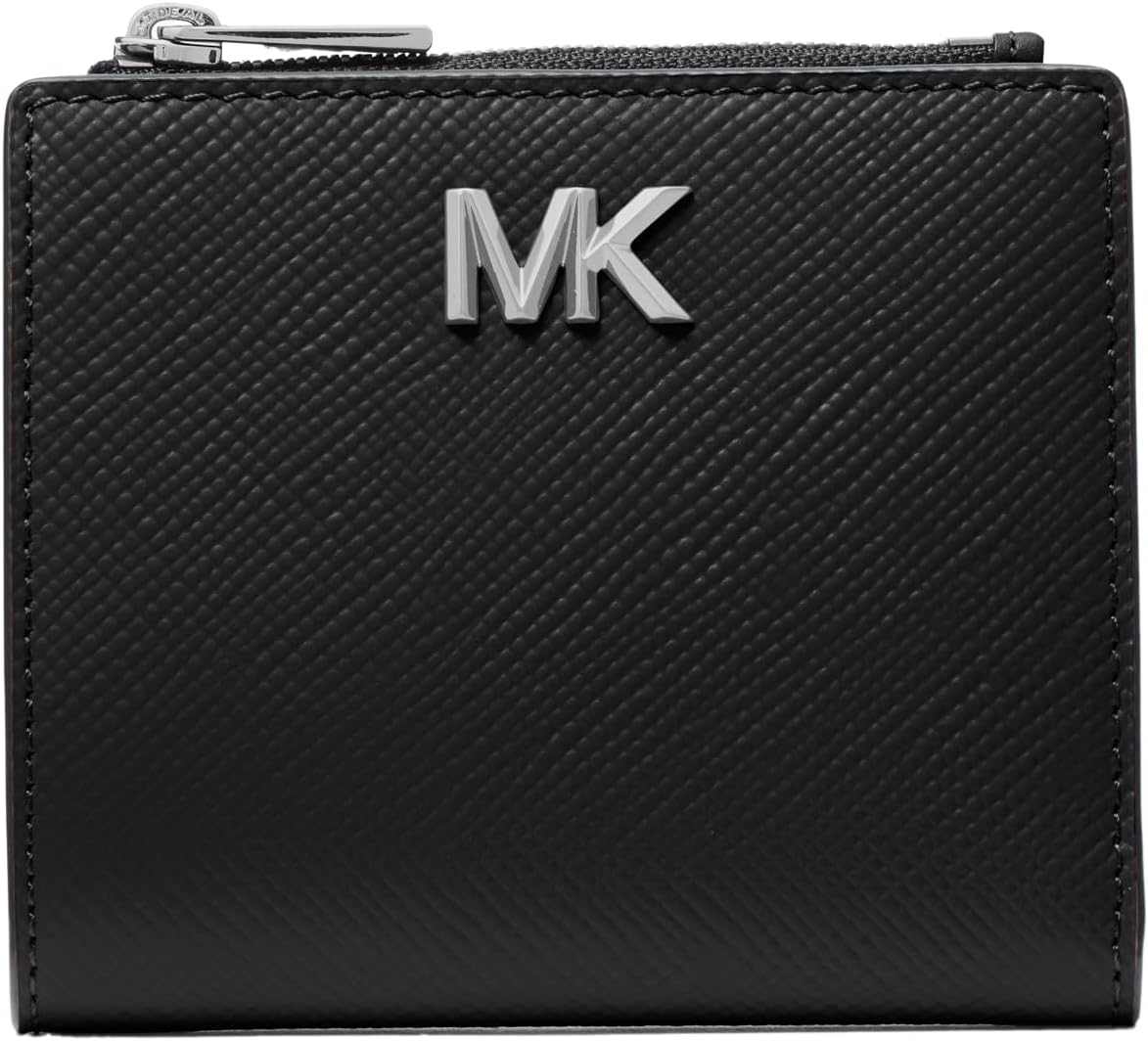 Michael Kors Men's Edison Square Zip Wallet, Black, One Size