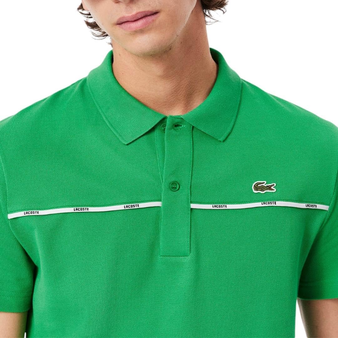 Lacoste Mens Regular Fit Logo Trim Polo Shirt - Large