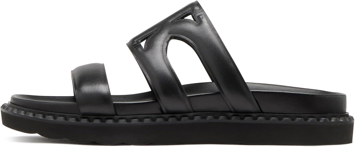 Duo Smooth Leather Sport Sandal, Black, 6.5