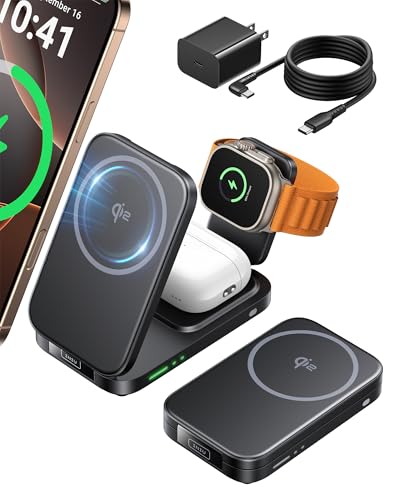 INIU 3 in 1 Foldable Wireless Charging Station