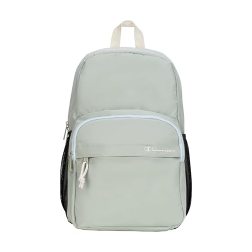 Champion Luna Laptop Backpack with Padded Adjustable Straps, Water Bottle Pocket for Work, Travel, Daily Use, Clever Sage, One Size