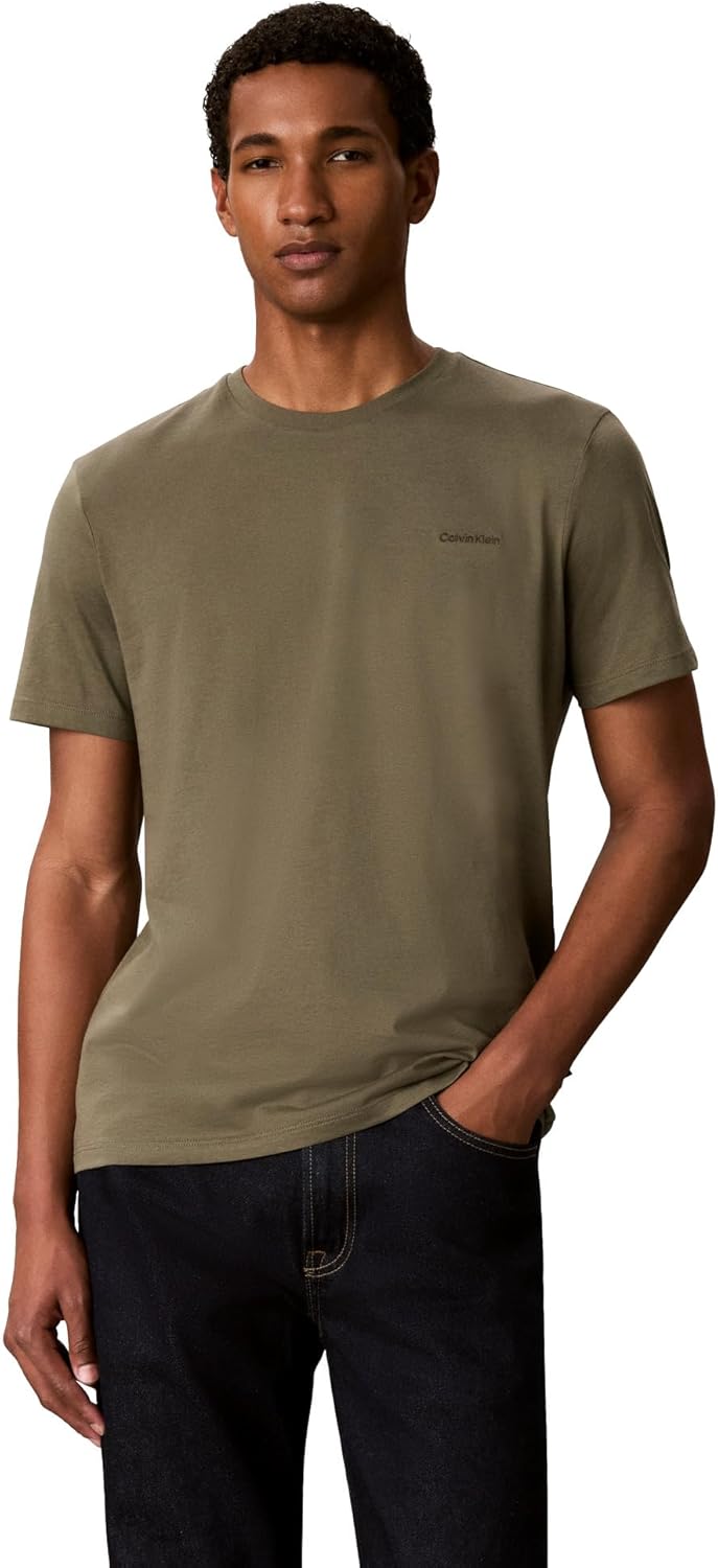 Calvin Klein Men's Liquid Touch T-Shirt Dusty Olive