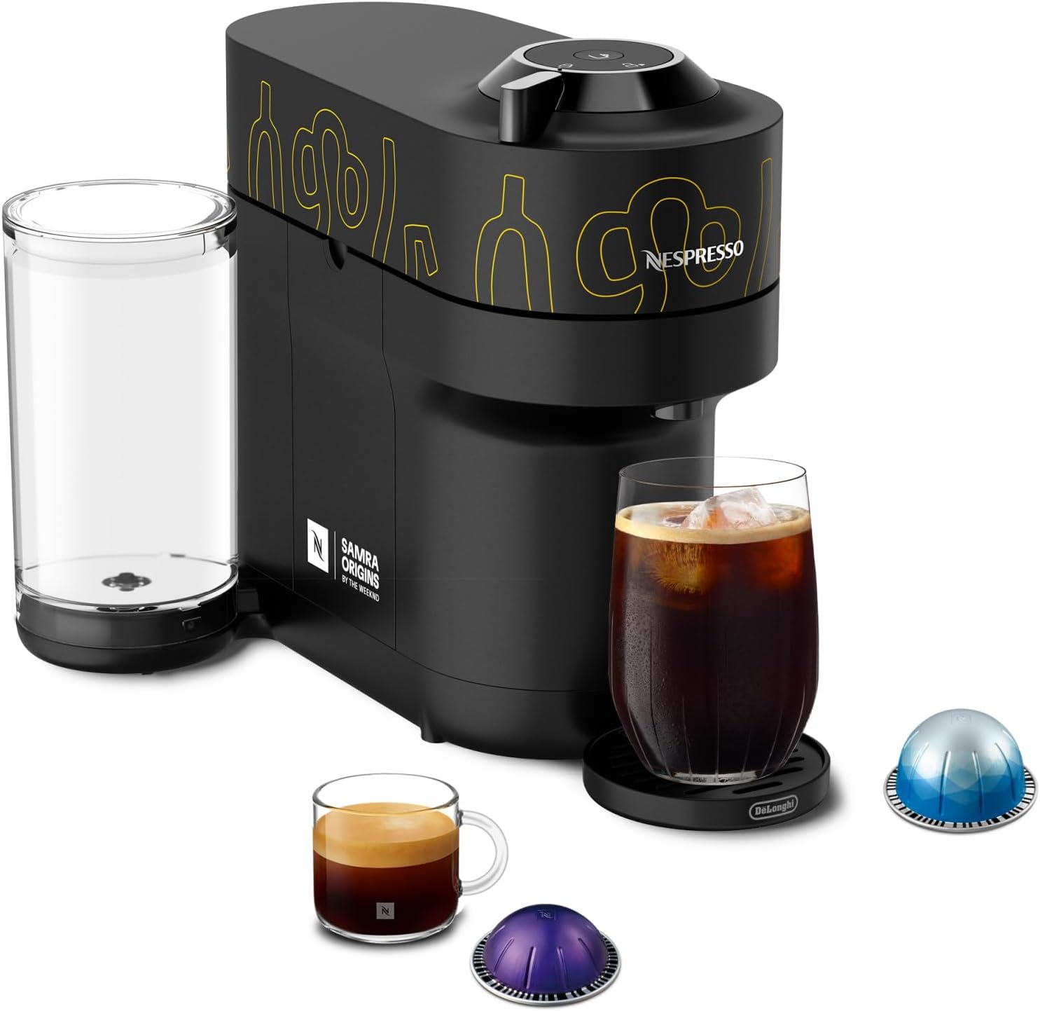 Nespresso Vertuo Pop+ Coffee and Espresso Machine by De'Longhi, Liquorice Black
