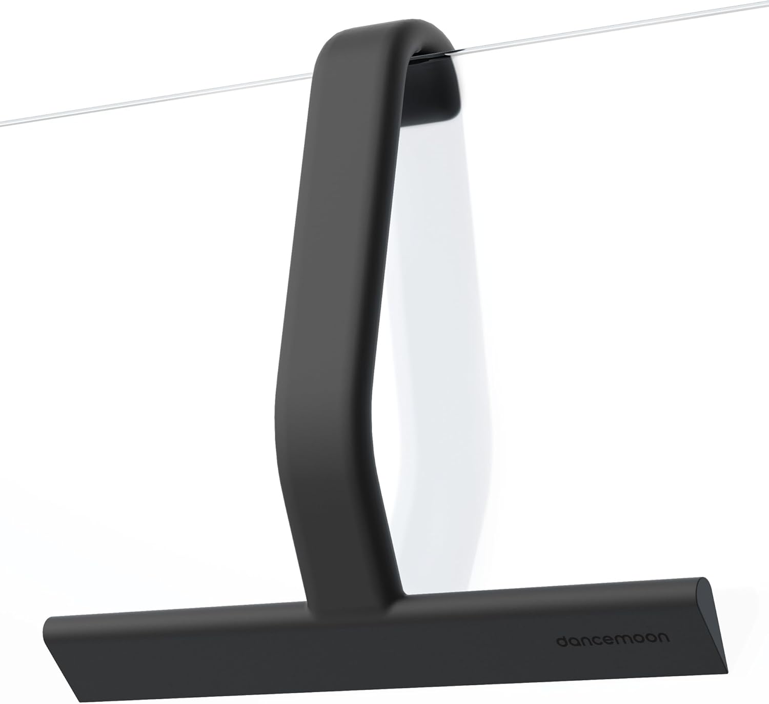 dancemoon JustHang Shower Squeegee with Built-in Hook, 10-Inch Black