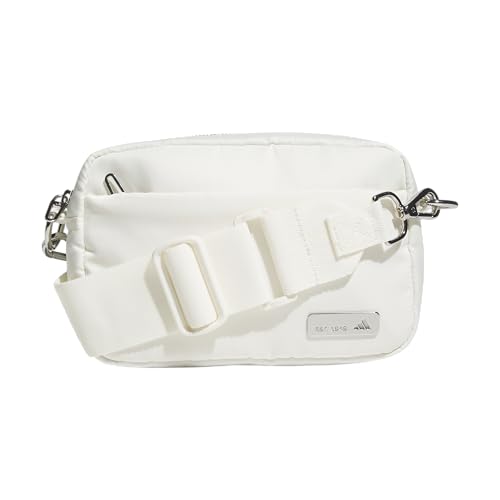 adidas Luxe Crossbody – Premium Shoulder Bag, Off White/Silver Metallic, OSFA