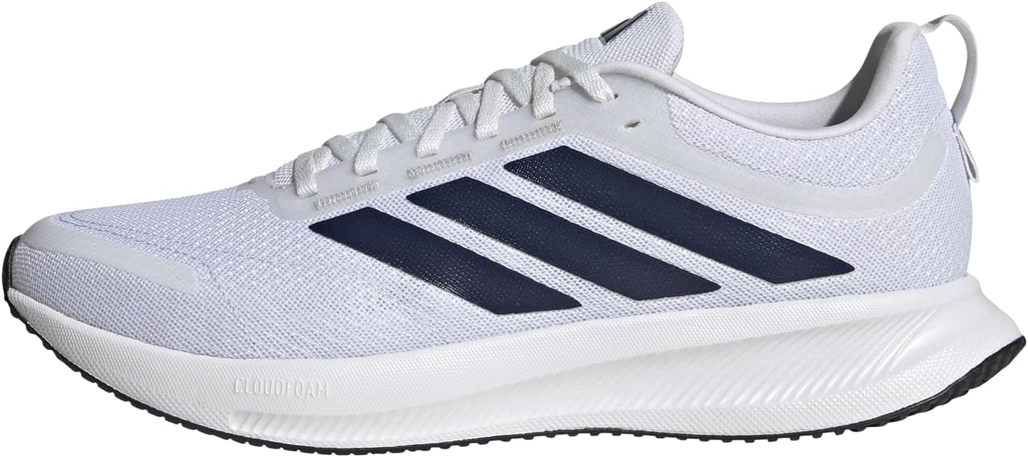 adidas Men's RunBlaze, White/Dark Blue/Black, 10