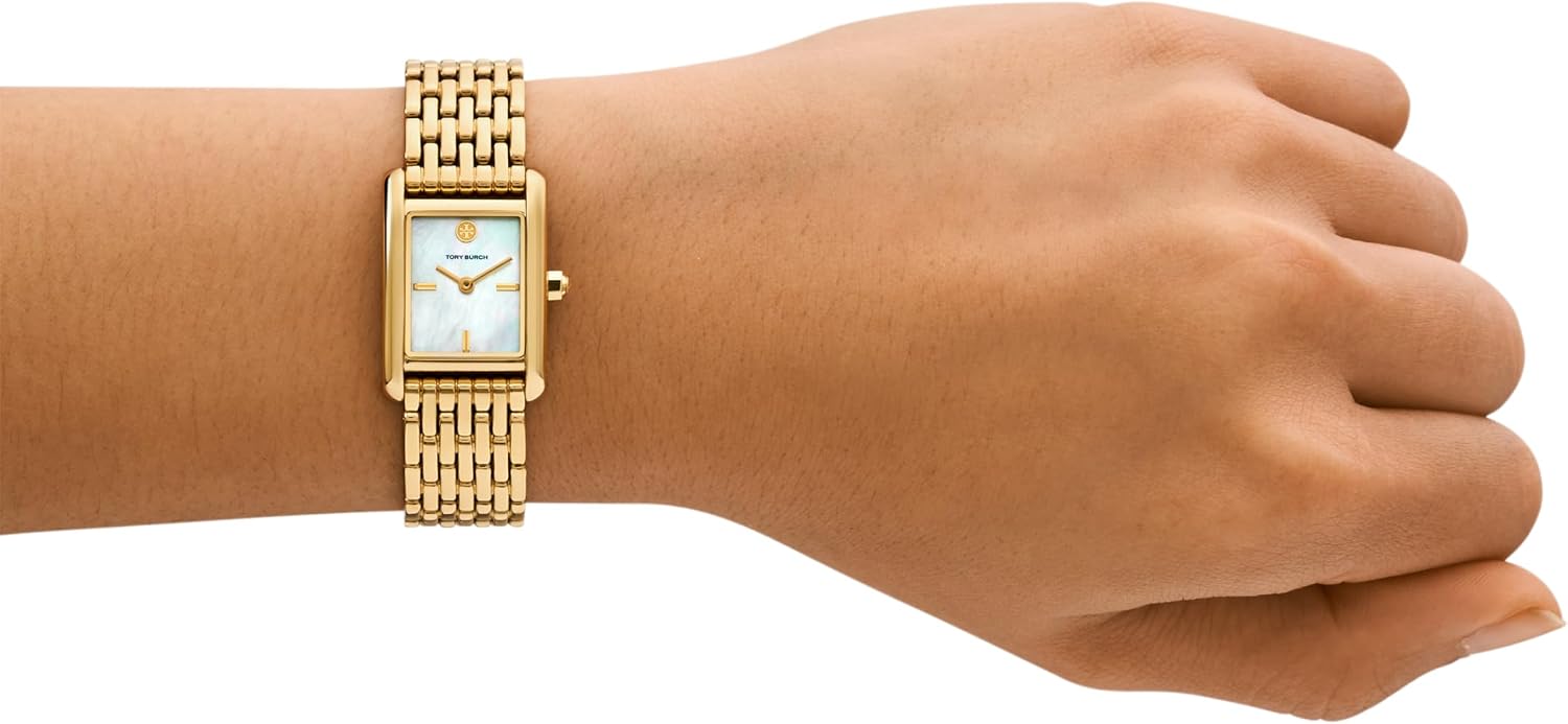 Tory Burch Women's Eleanor Small Gold-Tone Stainless Steel Bracelet Watch (Model: TBW1082)