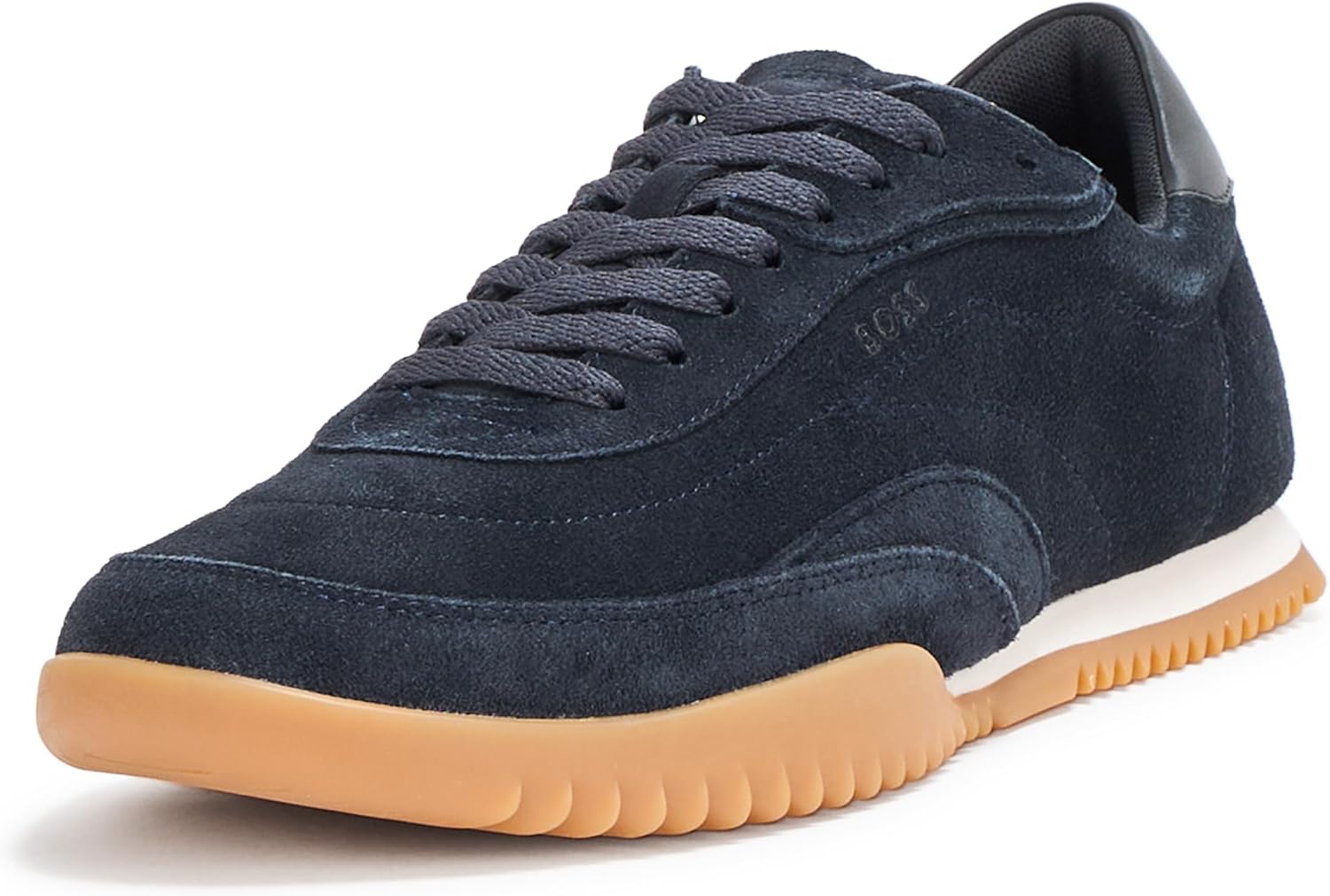BOSS, Careton Low Profile Suede Sneakers, Clean Navy, 12