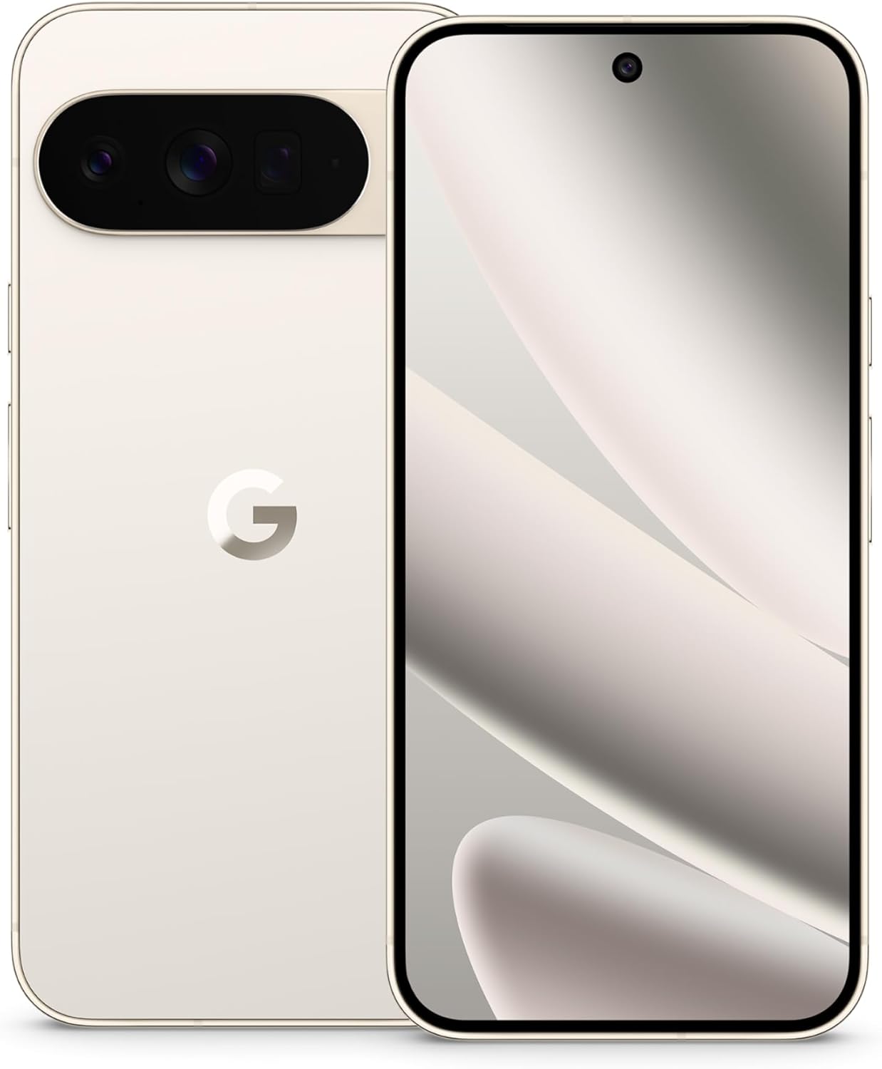 Google Pixel 10 Pro XL - Unlocked Android Smartphone - Gemini AI Assistant, Triple Rear Camera System, Fast-Charging 24+ Hour Battery, and 6.8" Super Actua Display - Porcelain - 256 GB (2025 Model)