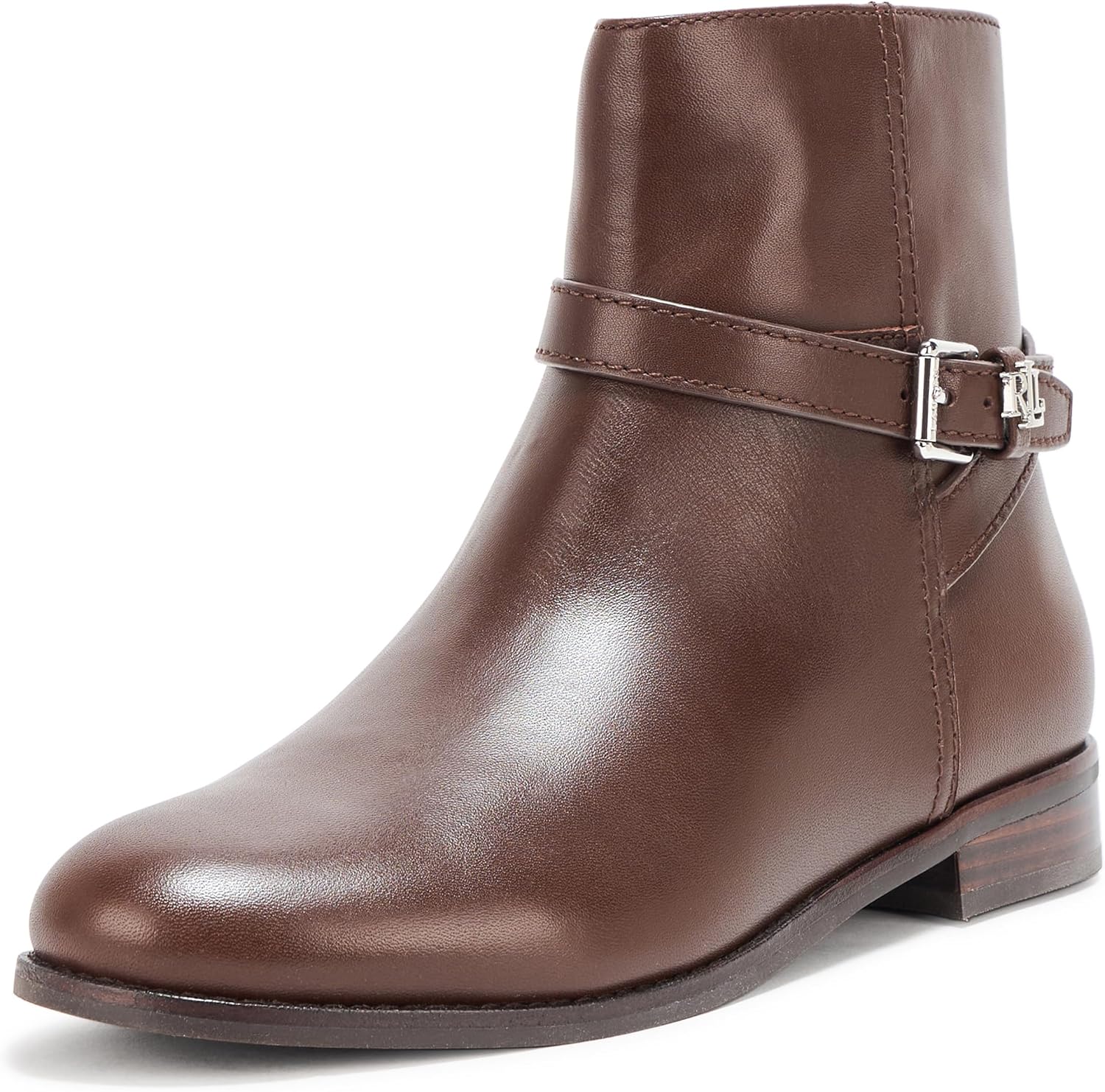 Brooke II Calfskin Bootie, DARK HICKORY, 6.5