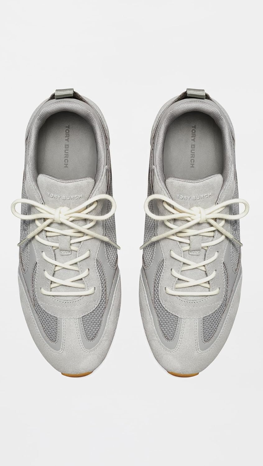 Tory Burch Women's Field Sneakers, Loutre Grey, 8 Medium US