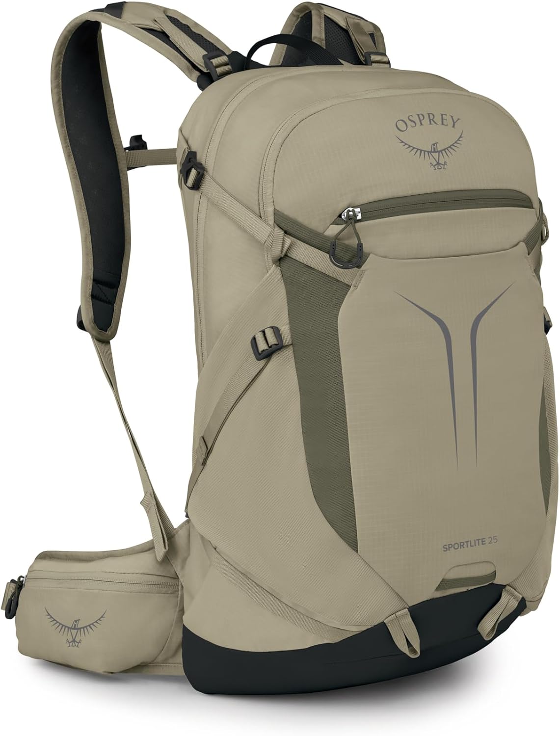 Osprey Sportlite 25L Lightweight Hiking Backpack for Men and Women - Everyday Hiking Bag - Travel Daypack, Olive Tan