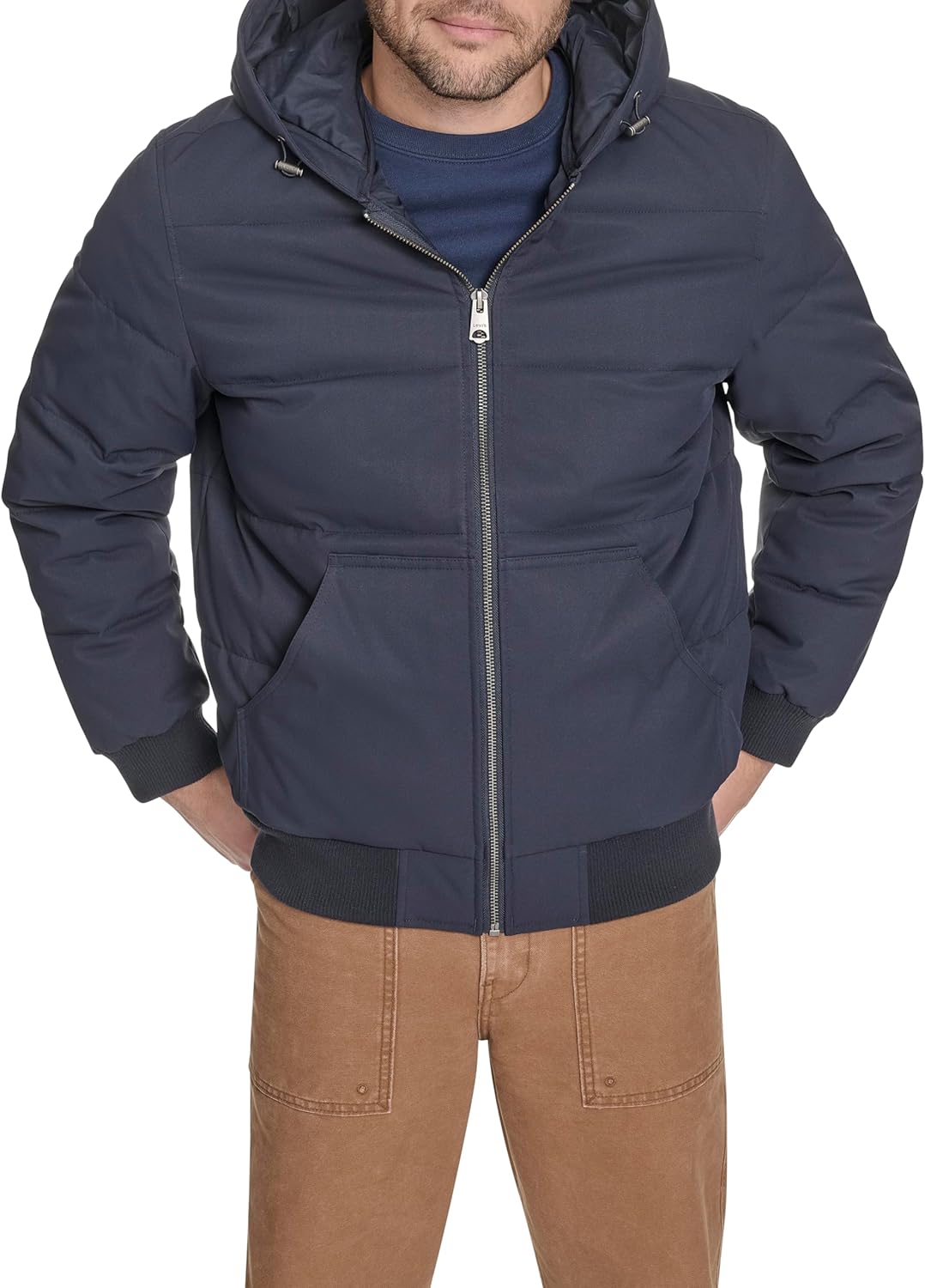 Levi's Men's Quilted Bomber with Hood