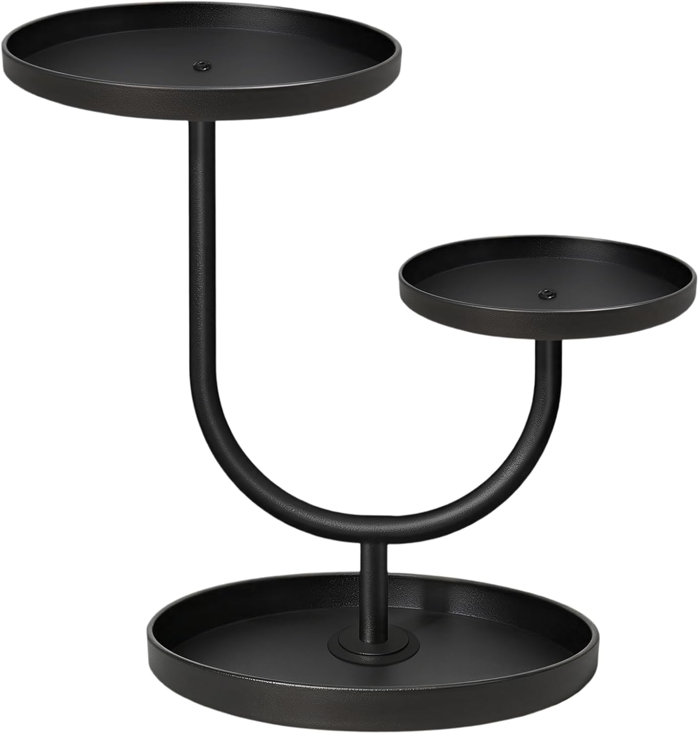 LLAXERGU Cupcake Stand 3 Tier Metal Cake Stand Black Dessert Table Display Set Round Display Stands Cookies Fruit Serving Tray for Cupcakes, Pastries, Fruit & Veggie