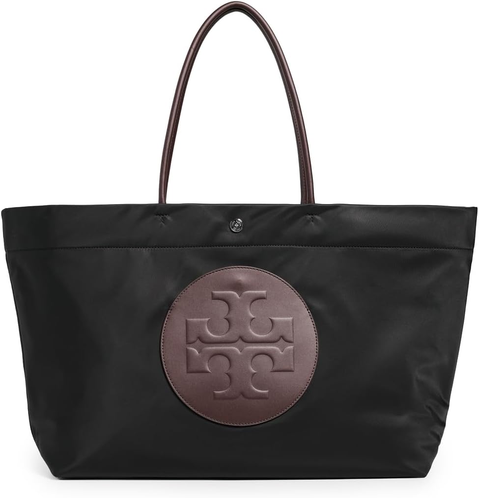 Tory Burch Women's Ella Reversible Tote, Black, One Size